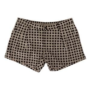 Dolce & Gabbana Black White Polka Dots Cotton Linen Shorts IT48 M Black White